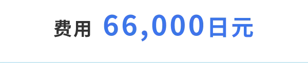 费用 66,000日元